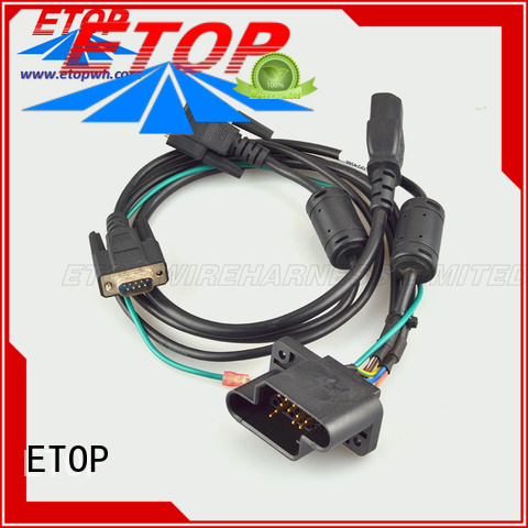 ETOP custom wire assemblies popular for game machine