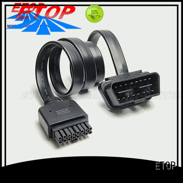 ETOP economical diagnostic connectors widely employed for vehicle diagnostic system