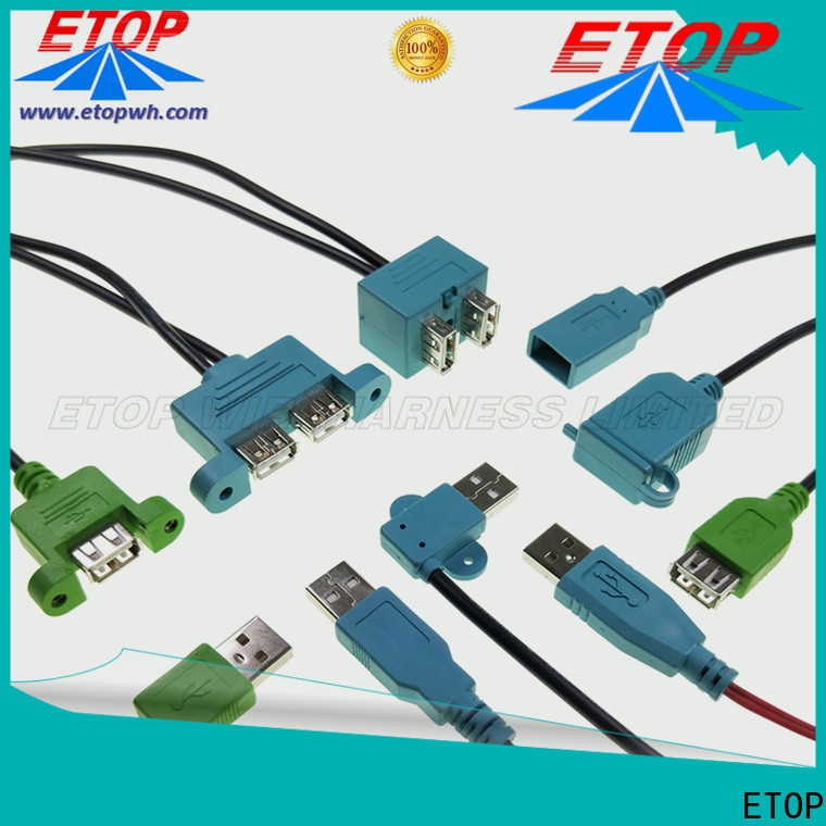 ETOP hot selling molded cable assemblies very useful for medical equipment
