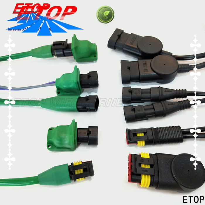 ETOP good quality overmolded connectors widely used for automobile industry