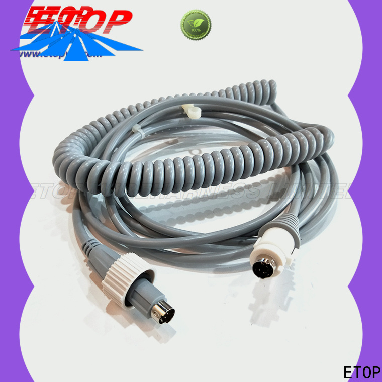 ETOP molded cable assemblies popular for medical equipment