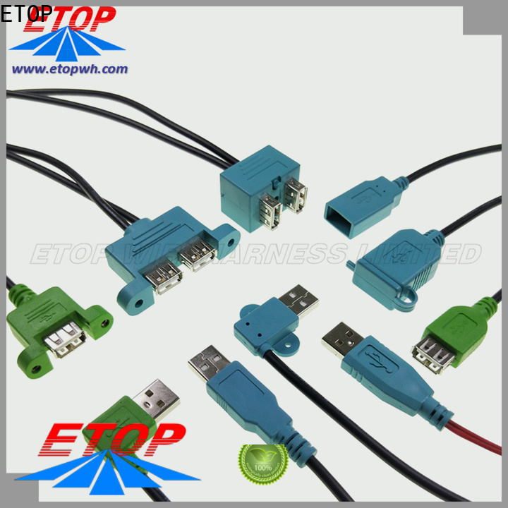 ETOP customized custom molded cable assemblies medical machine