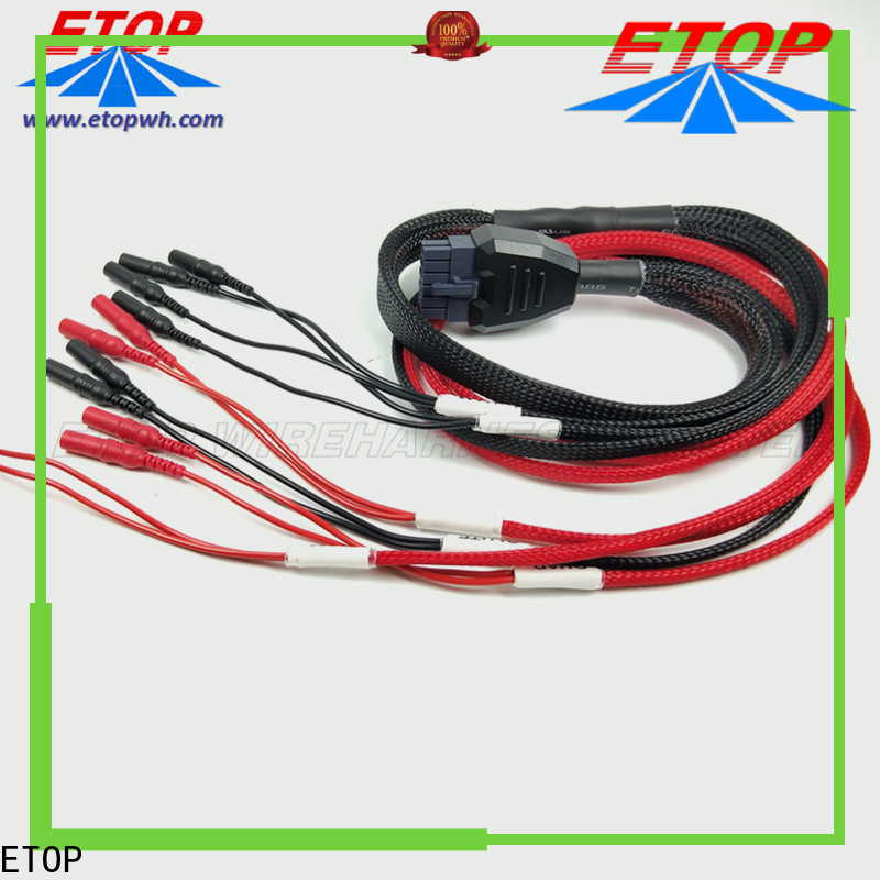 ETOP custom molded cable assemblies popular for medical machine