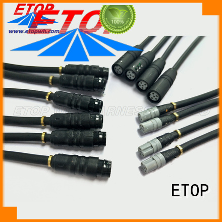 ETOP customized 5 pin waterproof connector