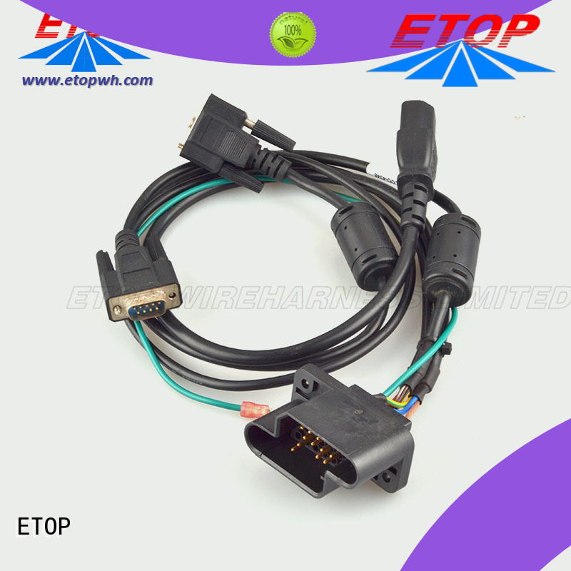 ETOP custom wire harness widely employed for