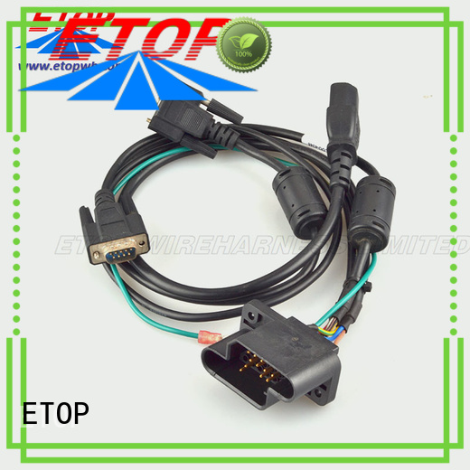 moulded cable widely employed for medical machine ETOP