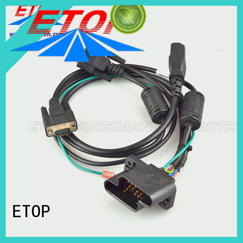ETOP custom wire harness popular for game machine manufacturer