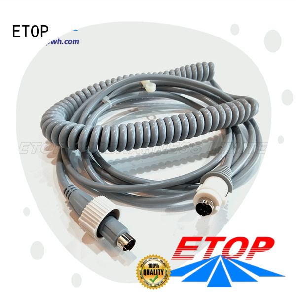 ETOP molded cable assemblies very useful for medical machine