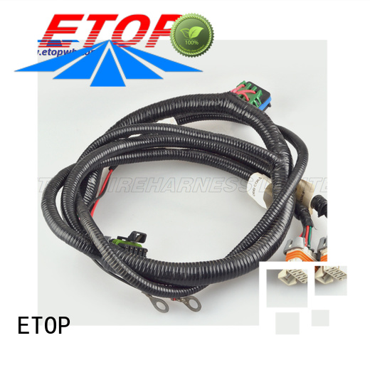 ETOP customized vehicle wire harness suitable for automotive market