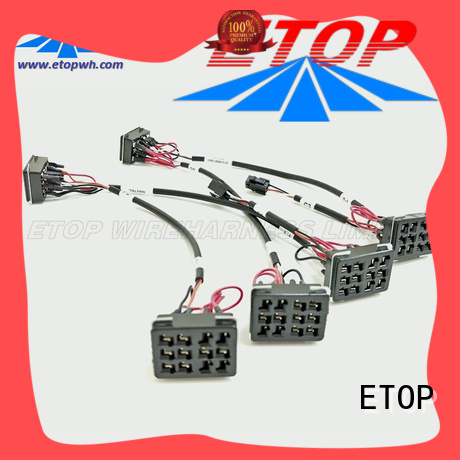 ETOP custom cable assemblies very useful for game machine