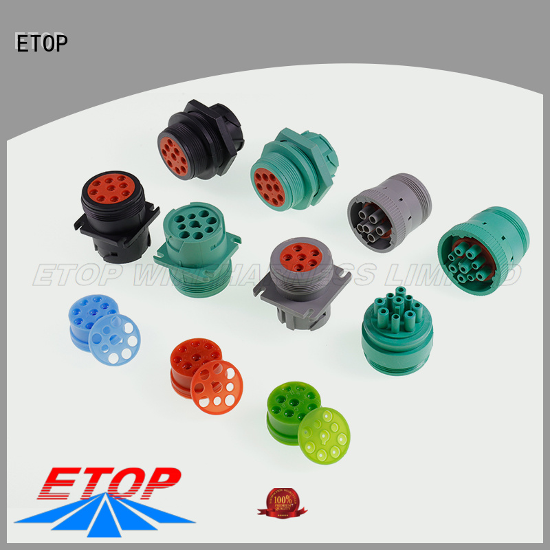 ETOP good quality obd2 connectors widely employed for automobile industry