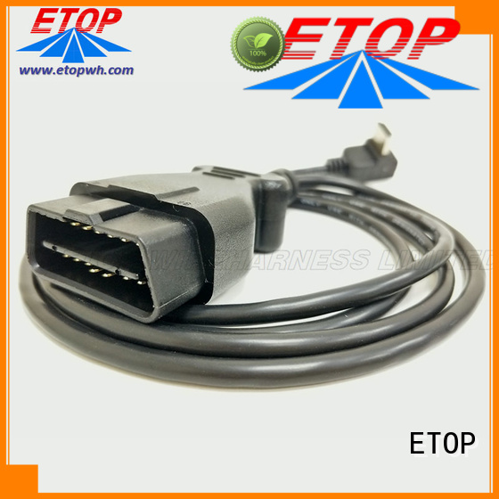 ETOP diagnostic cables widely applied for vehicle diagnostic system