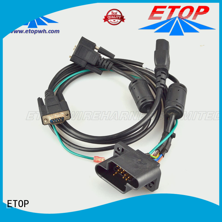 ETOP high grade custom wire assemblies popular for game machine