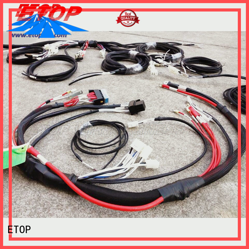 ETOP custom wiring harness ideal for car industry