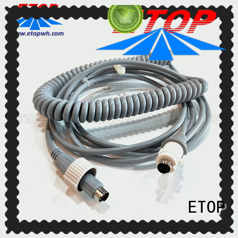 ETOP custom molded cable assemblies very useful for medical machine