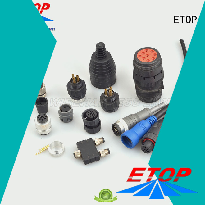 ETOP overmolded connectors great for motor industry