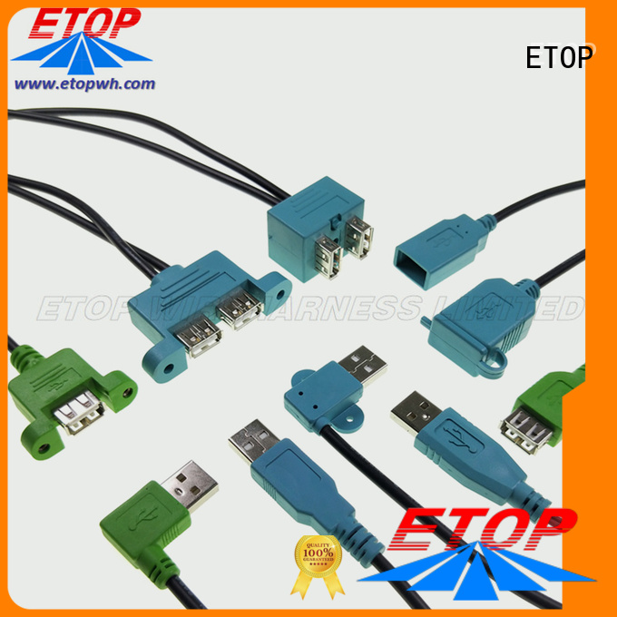 ETOP high tech molded cable assemblies medical machine