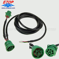 Diagnostic cable with J1939 green connector