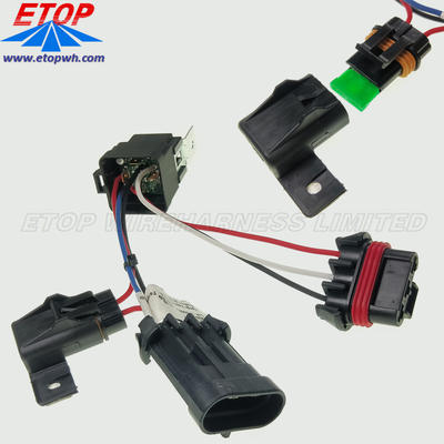 Customized wire harness Automotive Relay Switch Weatherproof 30 amp 12V Wiring Harness