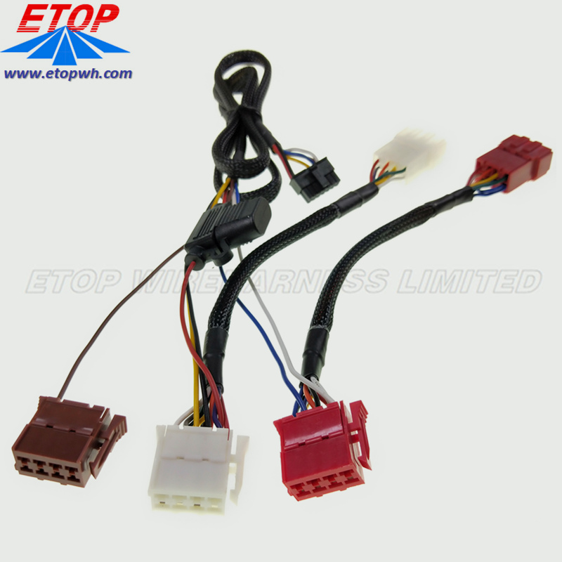 Reliable vehicle audio wiring harness and power cable