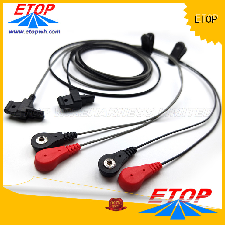 ETOP hot selling molded cable assemblies widely employed for medical equipment