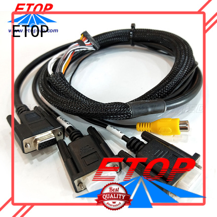 ETOP customized custom molded cable assemblies widely employed for medical equipment