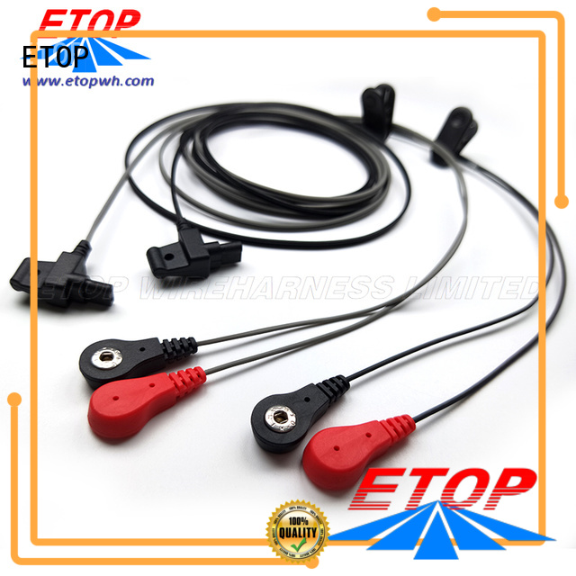 ETOP custom molded cable assemblies medical machine