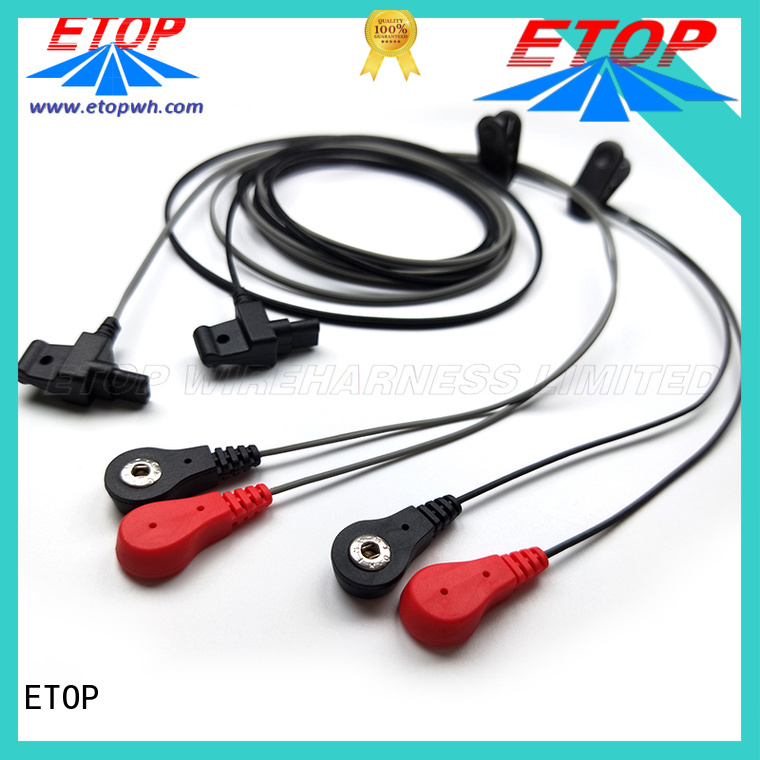 ETOP custom molded cable assemblies suitable for medical supplies