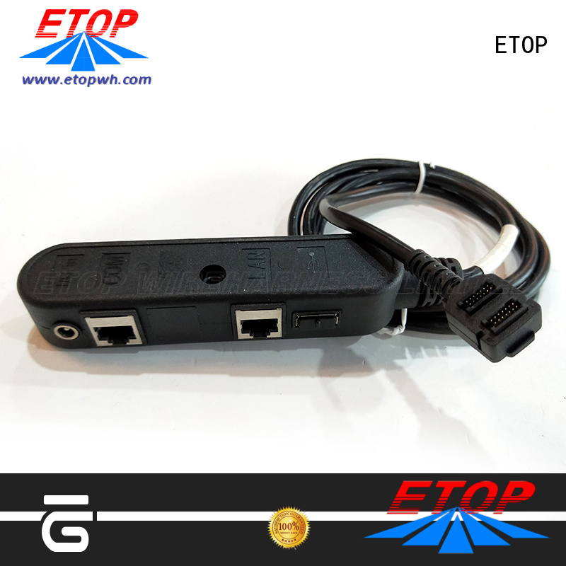 ETOP custom molded cable assemblies widely employed for medical equipment