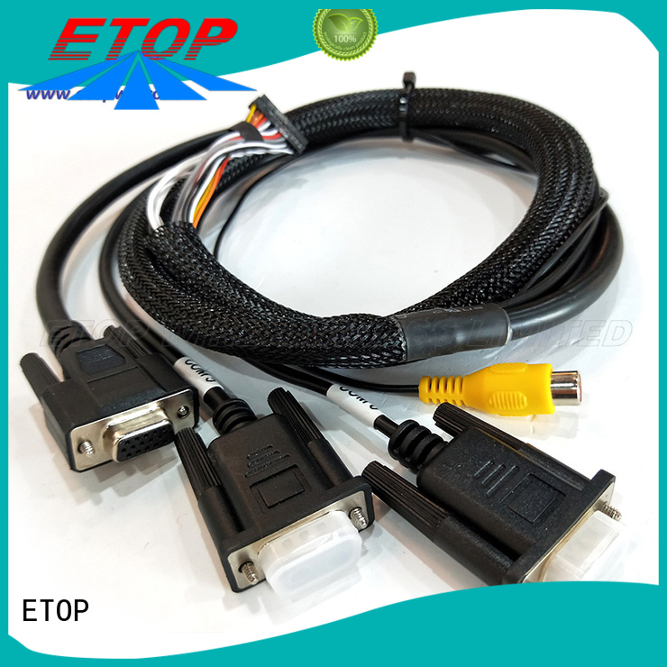ETOP custom molded cable assemblies suitable for medical machine
